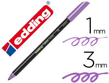 Rotulador edding 1200 tinta violeta metalizado